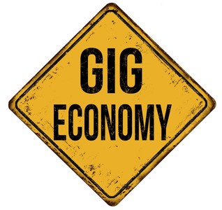Gig Economy Grunge Rubber Stamp Vector 20397767